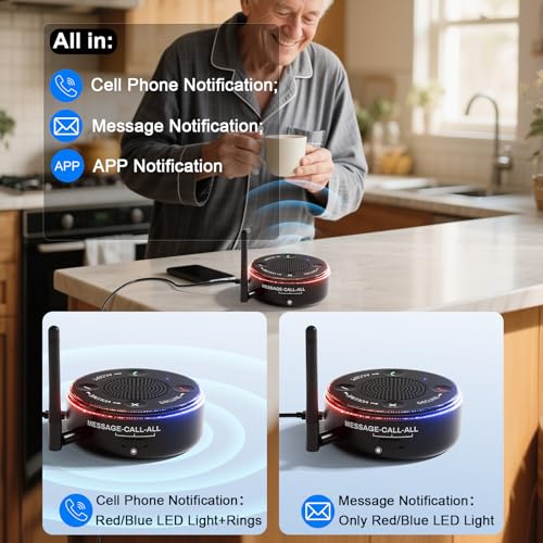 iGuerburn Loud Cell Phone Ringer Amplifier for Seniors & Hearing Impaired