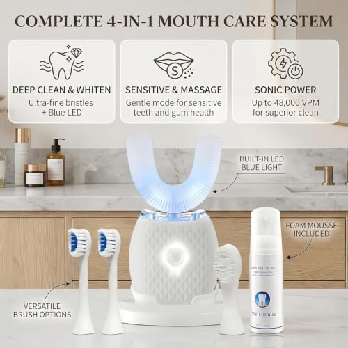 Ultra Soft U Shaped Toothbrush for Adult Daily Oral Care