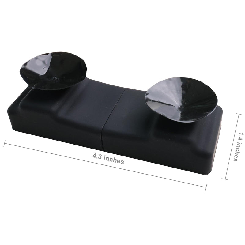 All-Black Silicone Skin for SunPass Pro and SunPass Portable (Florida), UNI Pass by E-Pass, and Rectangular EZ Pass with Suction Cups. Includes Black Suction Cups.