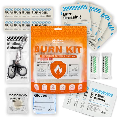 RHINO RESCUE Wound Closure Kit for Small Cuts, Burn Kit for Ⅰ& Ⅱ Degree Burns