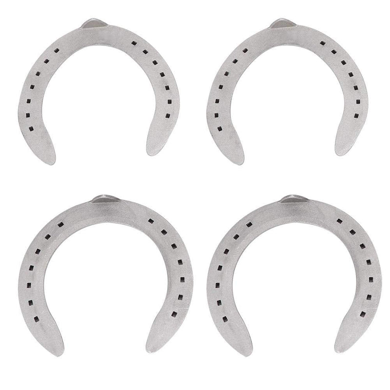 Horseshoe, 4pcs Aluminum Alloy Horse Shoes Horse Riding Equestrian Tools, for Horses That Have More Exercise or Work(13cm) - BeesActive Australia