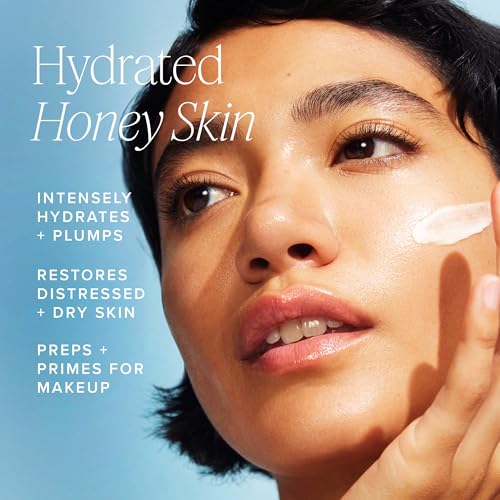 Farmacy Ceramide Face Moisturizer - Honey Halo Hydrating Facial Moisturizer for Dry Skin - Plumps, Soothes + Restores Skin with Potent Ceramides + Buckwheat Honey for a Dewy, Healthy Glow (25ml) 0.84 Ounce (Pack of 1)