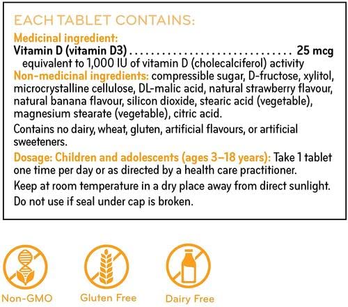 SISU Kids Vitamin D 1000Iu, 90 CT