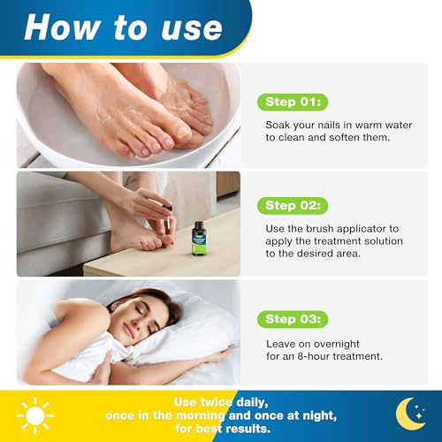 Toenail Fungus Treatment Extra Strength, 25% Undecylenic Acid Care Blue 1 Fl Oz (Pack of 1)