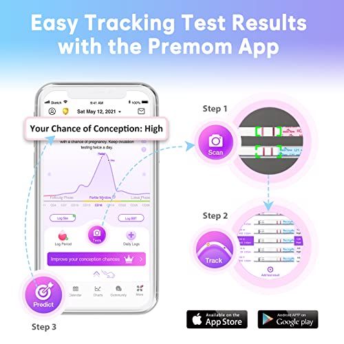 Easy@Home Ovulation Test Strips, 100 Pack Fertility Kit with 100 Urine Cups 100 Count (Pack of 1)