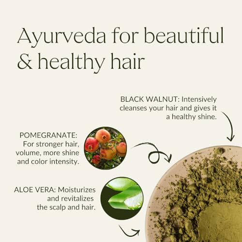 khadi DARK BLONDE Natural Hair Color - Hair Color for matte, medium ash blonde to rich dark blonde - 100% plant-based & natural - 3.5 oz