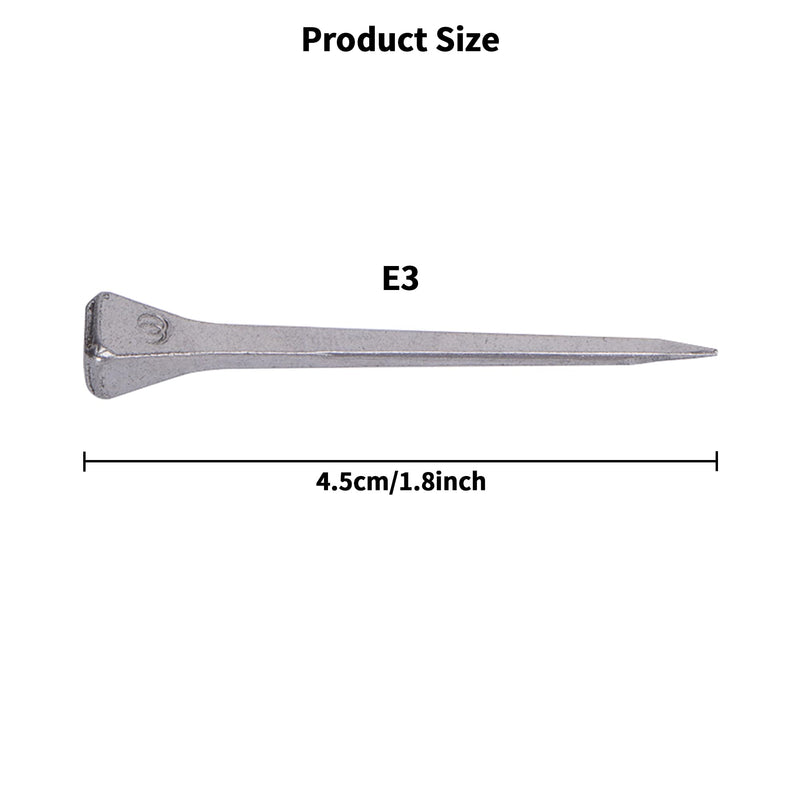 lukar 250pcs E3 Horseshoe Nails 1.8 Inch Stainless Steel Horse Shoe Nails for Stained Glass, Crafts, Horse Training Equestrian Sports E3-1.8inch - BeesActive Australia