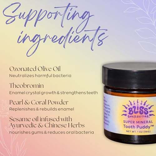 Bliss Energetics Remineralizing Tooth Puddy | Fluoride-Free with Hydroxyapatite | Remineralization | All Natural Ingredients & Preservative Free | Mineral-Rich Spot Treatment 1oz 1 Ounce (Pack of 1)