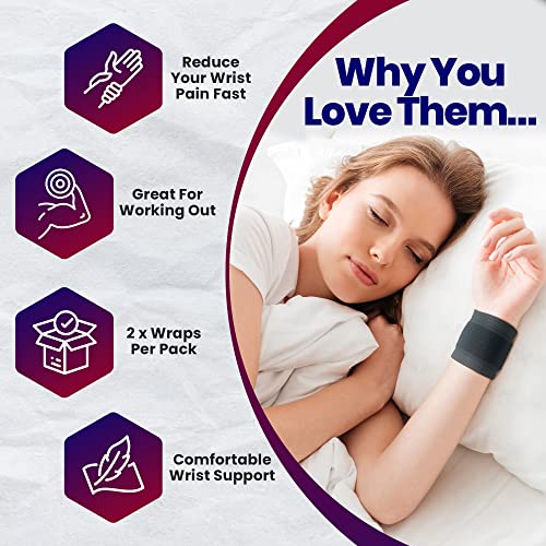 ARMSTRONG AMERICA Wrist Wrap For TFCC Tears (Small) + Wrist Wraps for Wrist Tendonitis (Fits Most) Bundle