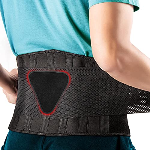FEATOL Bundle of Carpal Tunnel Wrist Brace for Relieve and Treat Wrist Pain with Back Brace for Back Pain Relief, Herniated Disc, Sciatica