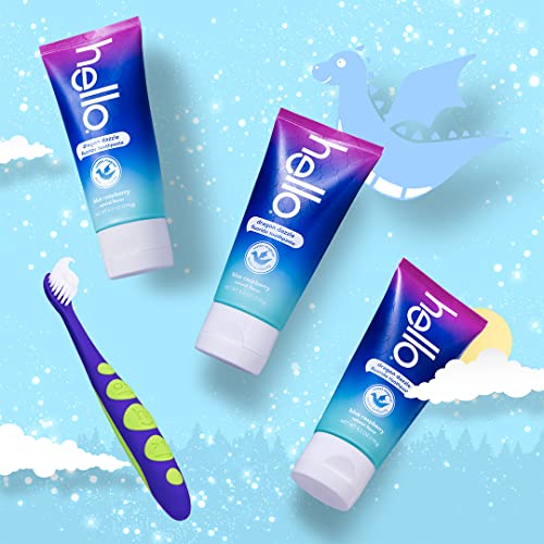 hello Variety (Unicorn, Strawberry, Dragon) Fluoride Kids Toothpaste, Anticavity, Natural Flavors & Activated Charcoal Epic Whitening Fluoride Free Toothpaste, Fresh Mint + Coconut Oil