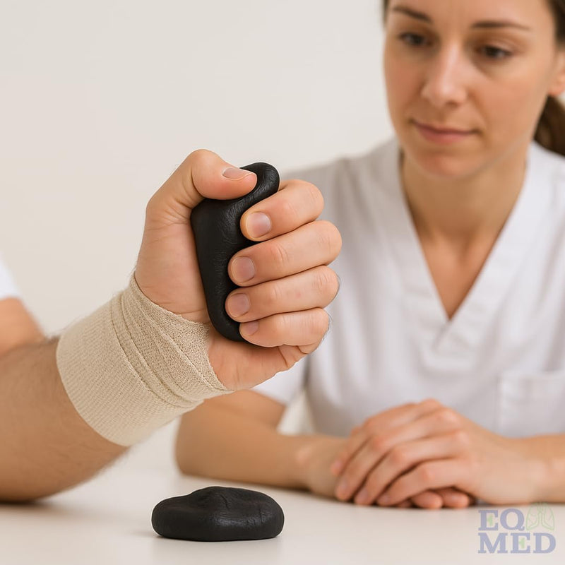 Therapeutic Hand Exercise Putty Set, 6 Resistance Levels, Non-Toxic Silicone for Hand Therapy, Stress Relief