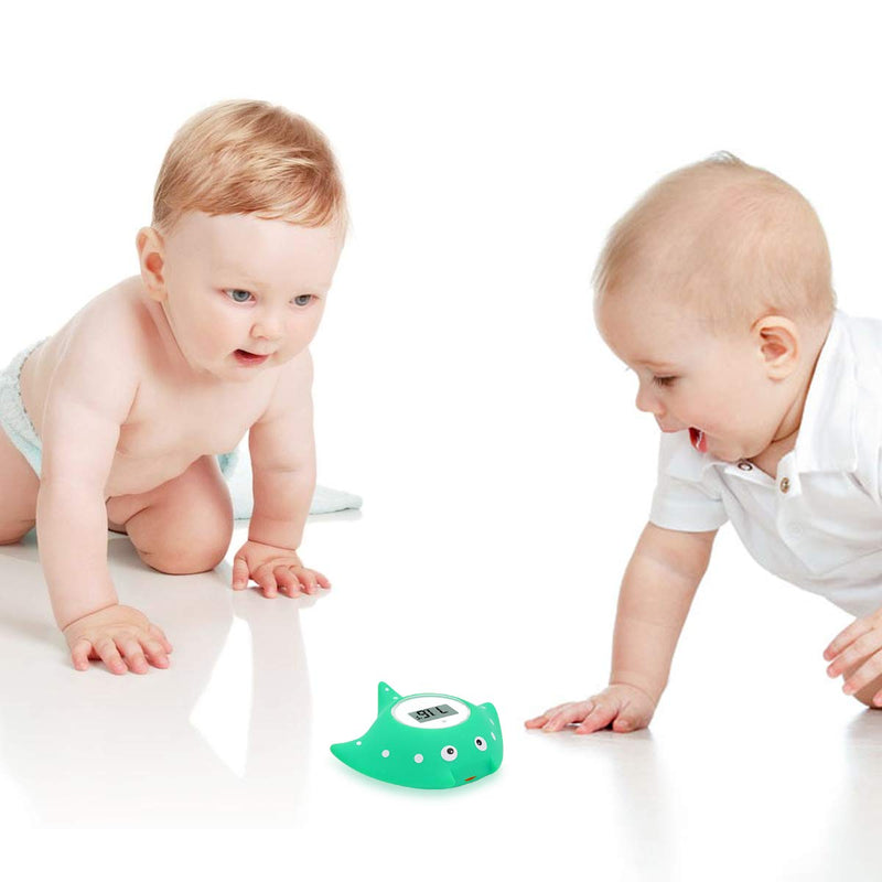 Baby Bath and Room Thermometer - Famidoc FDTH-V0-22 New Upgraded Sensor Technology for Baby Health Bath Tub Thermometer Floating Toy (Blue) Blue - BeesActive Australia