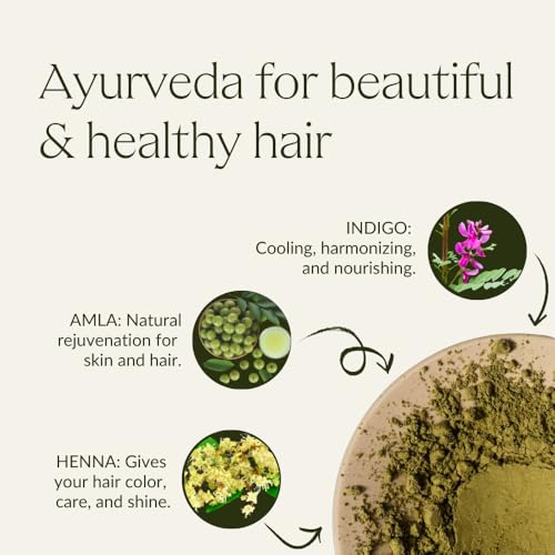 khadi LIGHT BROWN Natural Hair Color - Hair dye for light, warm fawn brown with lively reddish reflections - 100% herbal & natural - 3.5 oz