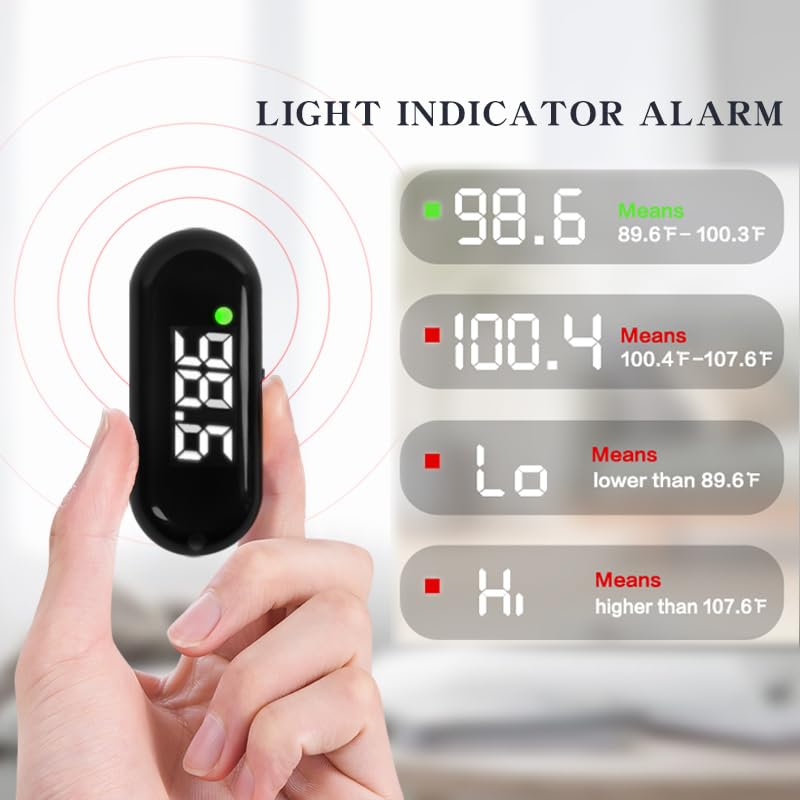 Medical Forehead Thermometer, Rechargeable Thermometer for Adults and Kids, Portable Infrared Digital Thermometer with Fever Alarm and LCD Display, Fast Accurate 1s Instant Results (Black) BLACK