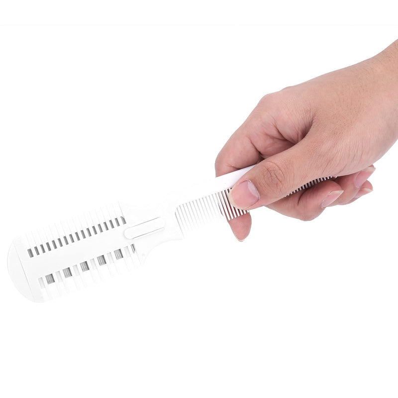 Pet Hair Trimmer Comb, Pet Hair Cutting Comb, Pet Split End Trimmer, Pet Hair Cutting Tools, Grooming Razor Thinning Dog Cat Floating Hair Remover with 5 Blades - BeesActive Australia