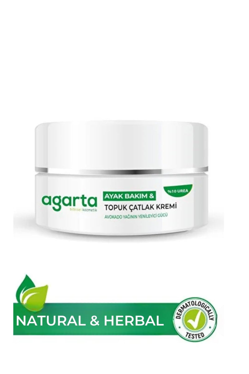 Agarta Foot & Heel Care Cream – Hydrating & Smoothing Moisturizer for Soft, Comfortable-Looking Feet, Daily Botanical Care, Vegan Formula – 3.38 fl oz - BeesActive Australia