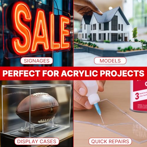 Berkland Acrylic Bonding Cement, 4 oz with Applicator Bottle