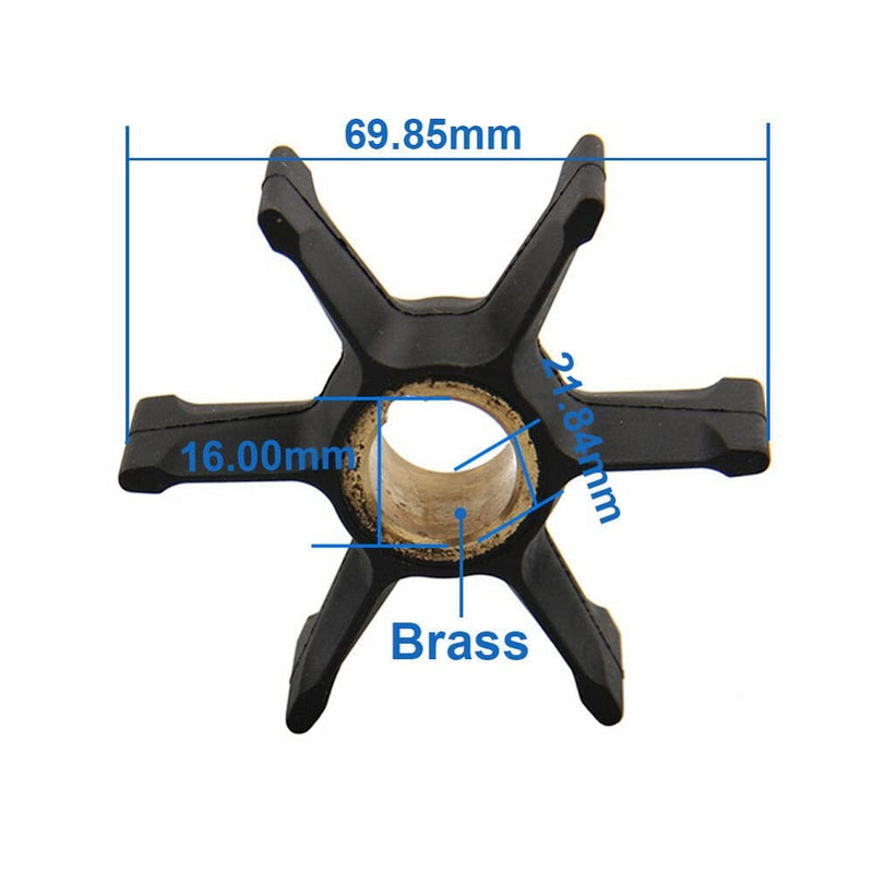 MARKGOO 389589 777129 Water Pump Impeller for Vintage OMC Johnson Evinrude Outboard 40 45 50 55 60 HP Boat Motor Engine Parts Replacement 0389589 0777129 Sierra 18-3055 - BeesActive Australia