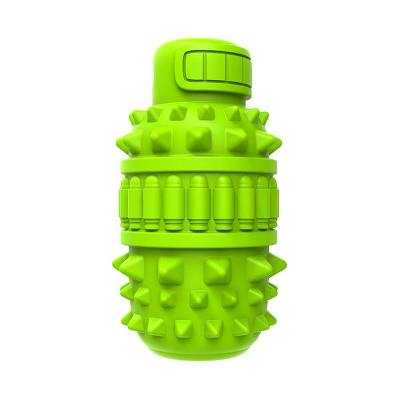 PIFFZEDO Dog Toys for Aggressive Chewers Tough Dog Squeaky Toys for Large Medium Breed Interactive Durable Natural Rubber Dog Chew Toys Dog Birthday Toy Dog Toothbrush (Green,Large) Green - BeesActive Australia