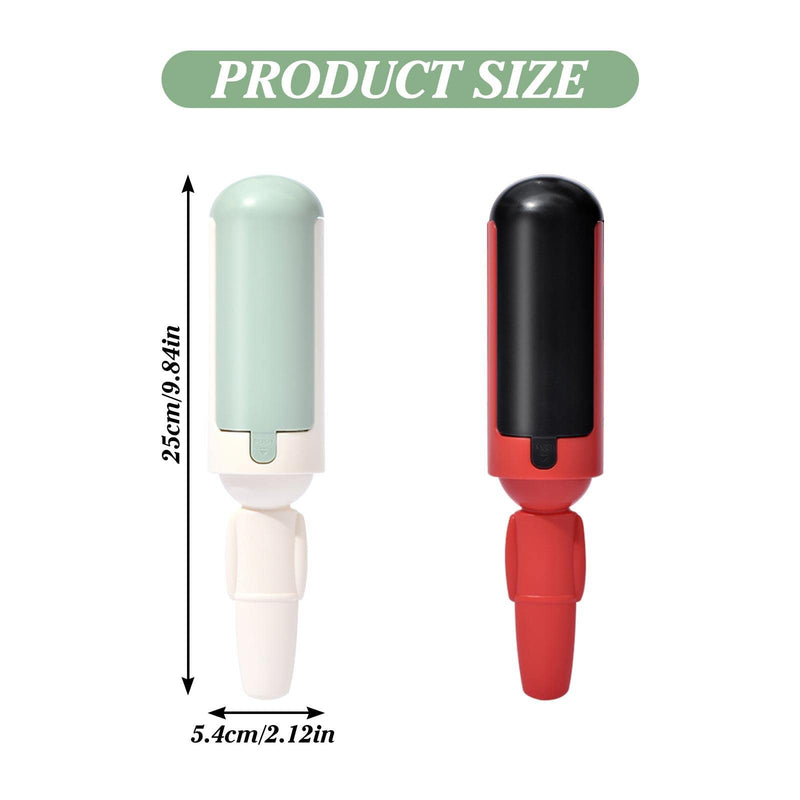 Pack of 2 lint rollers for animal hair: reusable animal hair remover lint roller for cat hair and dog hair, lint brush lint rollers for animal hair, suitable for lint brush animal hair on sofa red - BeesActive Australia