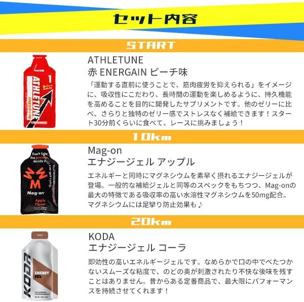 Full Marathon Completion Set ver.4 Marathon Supplementary Food Training Run Behavioral Food Energy Jelly Running Beginner Energy Supply Magon Honey Action 2run Coda Athlete Tune - BeesActive Australia
