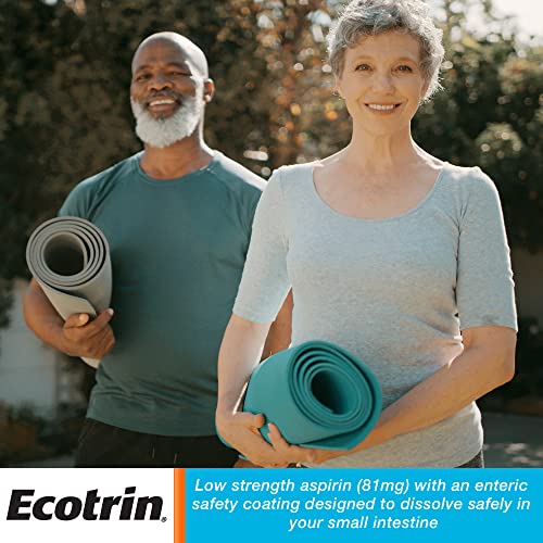 Ecotrin Low Strength Aspririn, (NSAID) Pain Reliever, 81mg, 150 Count 150 Count (Pack of 1)