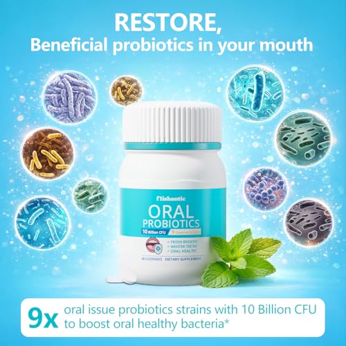 Oral Probiotics for Bad Breath, 10 Billion CFU, Fresh Breath, 60 Counts