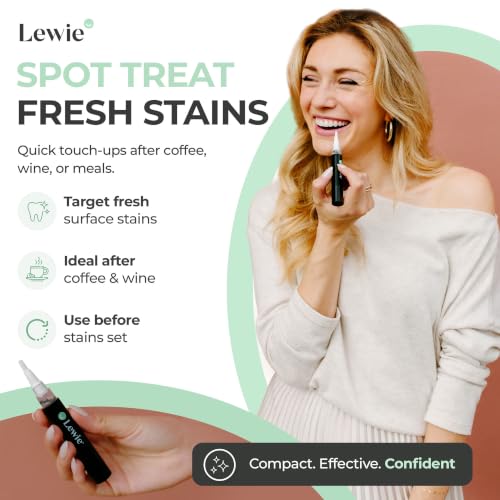 Lewie Teeth Whitening Pen - Enamel-Safe Whitening Gel Wand Whitening Pen 1 Pack