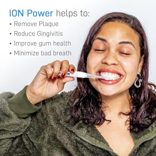 IONIC KISS IONPA DM White Compact Ionic Power Electric Toothbrush with Travel Cap, Brushing Timer, 2 Modes, 2 Soft Extended Filament Brush Heads Made in Japan You, Outdoor Camping DM-011PW