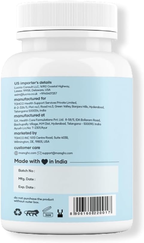 mars by GHC Surgemax Natural Capsules with Shilajit & Safed Musli | Supports Energy, Strength & Immunity | for Active Lifestyle | 120 Capsules | Pack of 2 60 Count (Pack of 2)