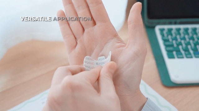 CarpalAid Version 2 Carpal Tunnel Pain Relief Patches - Professional Grade Adhesive Pain Patch Support, Alternative to Carpal Tunnel Tape and Brace for Wrist, Median Nerve Comfort - 6 Count 6 Patches