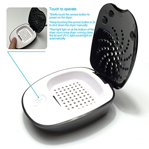 Portable USB Electric Dehumidifier Hearing Aid Dryer,Temperature Range 104-122 Degree,Energy-efficient and Safe