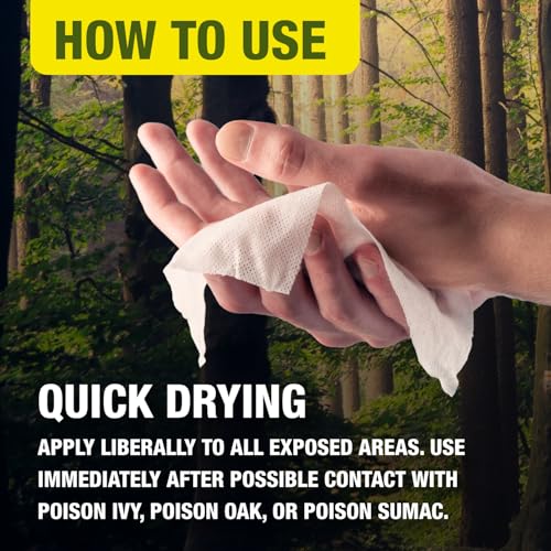 CoreTex Ivy X Post-Contact Poison Ivy Wipes with Resealable Travel Bag - Pack of 15 Single-Use Treatment Wipes to Assist in Removal of Rashes - Also Works on Poison Oak & Sumac Oils Ivy X Post Travel Bag