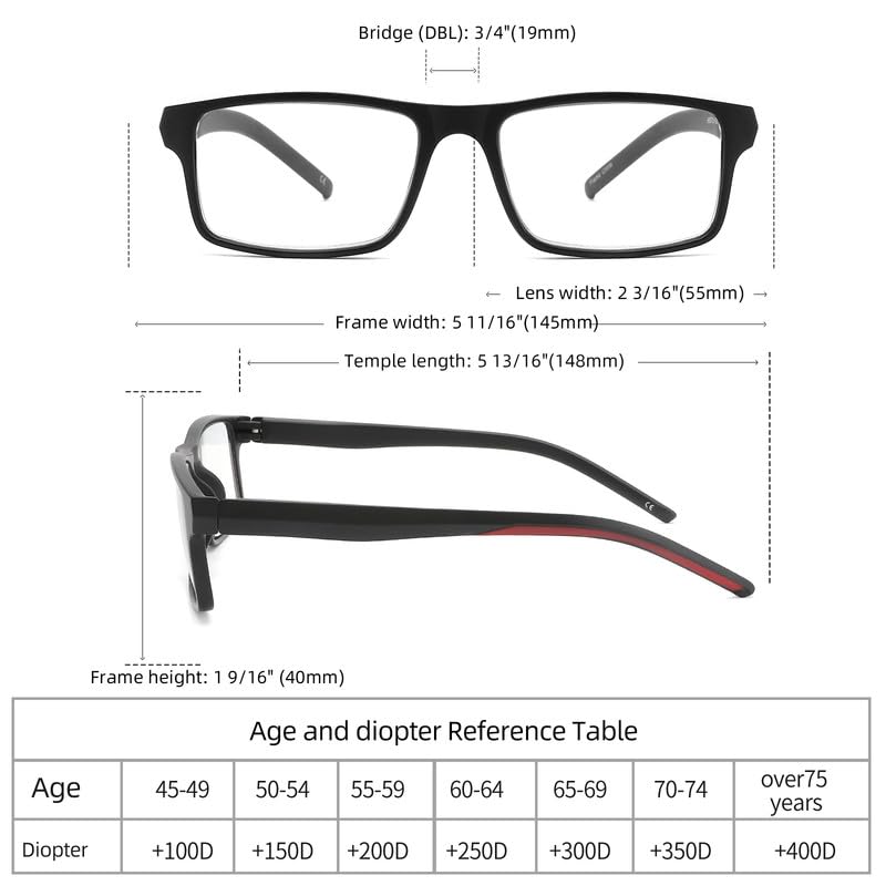 4 Pack Reading Glasses Blue Light Blocking for Men Women,Rectangular Frame Computer Readers with Spring Hinge,Anti Eyestrain/UV Ray Eyeglasses (1.5x) 4 Pack Mix 1.5 x - BeesActive Australia