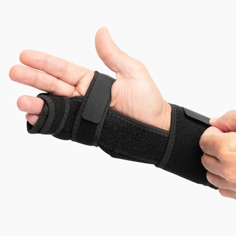 Ovation Medical Boxer Splint - Adjustable Hand and Finger Splint for Metacarpal, Ulnar Gutter and Radial Gutter Fractures - Lightweight, Padded, Immobilizing Hand Brace (Left) Left