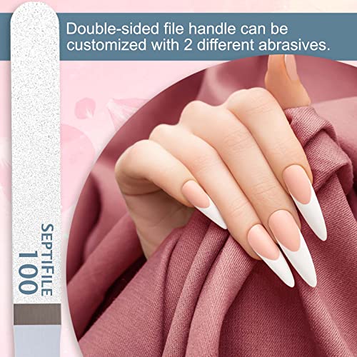 BACKSCRATCHERS 100 Coarse grit SeptiFile Refills - Set of 50 - Blending for Artificial Nails Coarse - 100 Grit