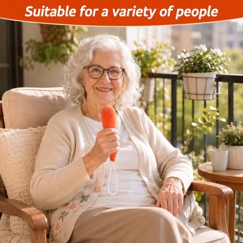 4 Pcs Palm Protector for Hand Contracture Carrot Shape, Orange 4