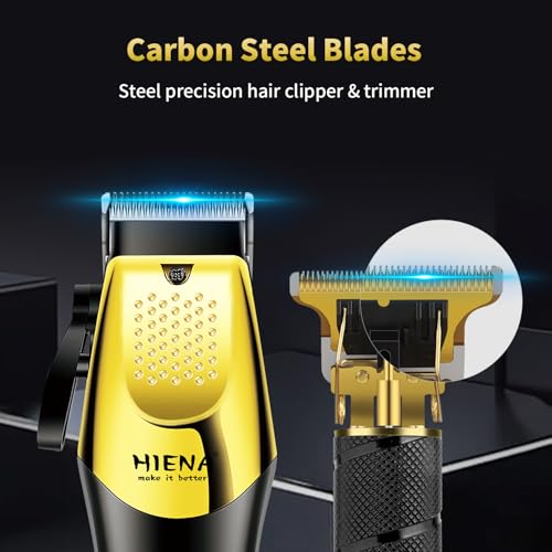 HIENA PRO Hair Clipper Set for Men,Beard Trimmer and Foil Shaver