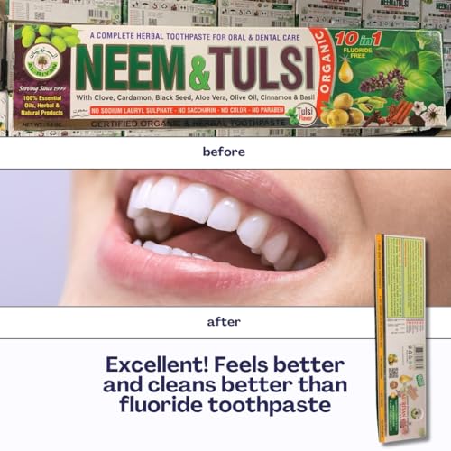 Turkish Black Seed Oil 16oz & Organic Neem 10-in-1 Toothpaste 6-Pack Wellness Bundle