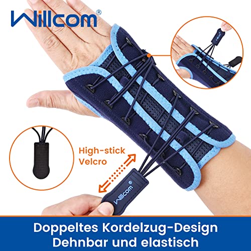 Quick Wrap Wrist Brace for Carpal Tunnel Syndrome, Night Sleep Support, Hand Splint for Arthritis Pain, Sprain, Sports Injuries (Left-Small,5-6 inch) Left hand S