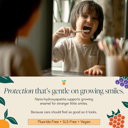 DAYLY Kids AM/PM Toothpaste Bundle, Nano Hydroxyapatite, Pack of 2 Kids Ritual
