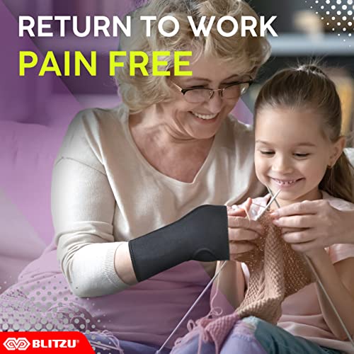 BLITZU Carpal Tunnel Wrist Brace for Night, Tendonitis Pain Relief Support