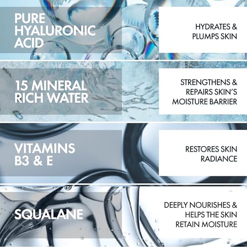 VICHY Mineral 89 Daily Face Moisturizer with Hyaluronic Acid Lightweight Cream for All Skin Types
