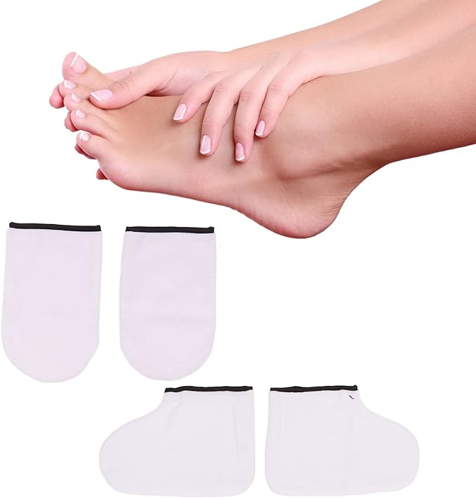 Paraffin Wax Bath Set, Wax Bath Mitt Set Large Brush Purple Spatula Soft Mitt Foot Cover Paraffin Wax Hand Foot Care Set Paraffin Bath Bag Wax Bath Hand Mitt for Home DIY Spa - BeesActive Australia