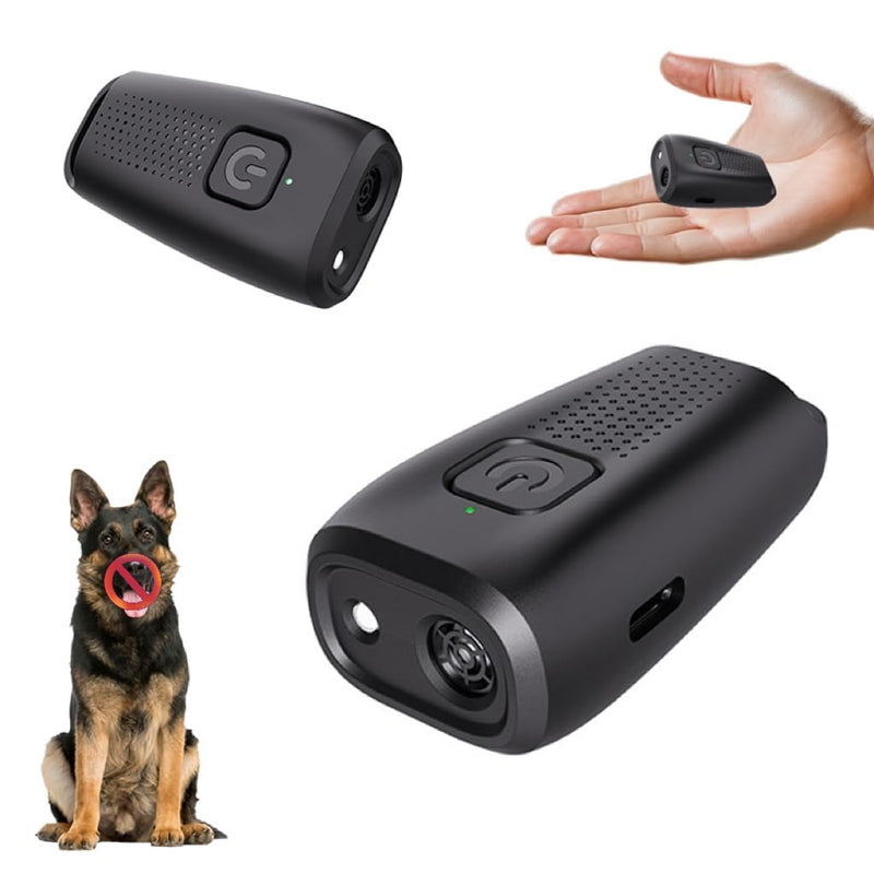Dog Bark Deterrent Device Mini Ultrasonic Dog Repellent, Portable Dog Training Device, Anti-Barking Device, Dog Repellent and Dog Prevention Device, Rechargeable Dog Bark Deterrent Devices