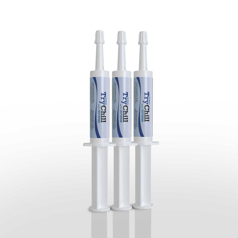 SynNutra TryChill™ 3 Pack | L-Tryptophan–Based Confidence & Composure Support for Horses | Non-Sedating, Show-Safe Formula | Supports Focus & Performance | 100% Natural | Made in USA 3-Pack
