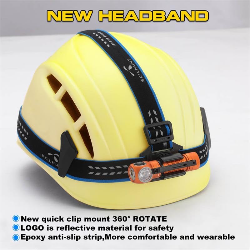 H150 Compact USB Magnetic LED Headlamp, Flashlight Rechargeable EDC Light for Camping, Running, Hiking, Outdoor (Black, Warm White High CRI 3000K) Black - BeesActive Australia