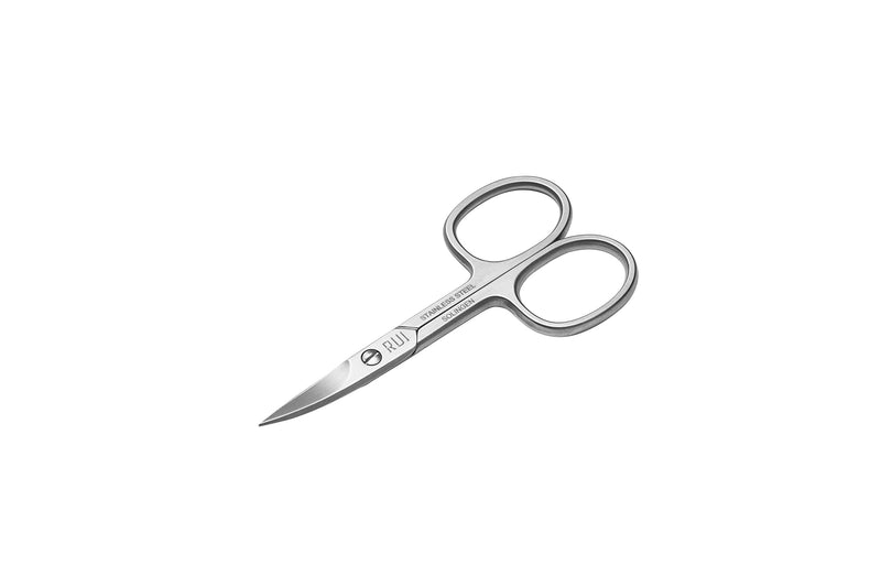 Rui Smiths Pro Precision Nail Scissors | Stainless Steel Manicure Pedicure Trimmer Cutter with Micro-Serrated, Anti-Skid, Curved Cutting Edges | Made in Solingen, Germany