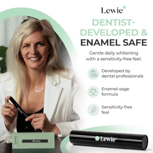 Lewie Teeth Whitening Pen - Enamel-Safe Whitening Gel Wand Whitening Pen 1 Pack